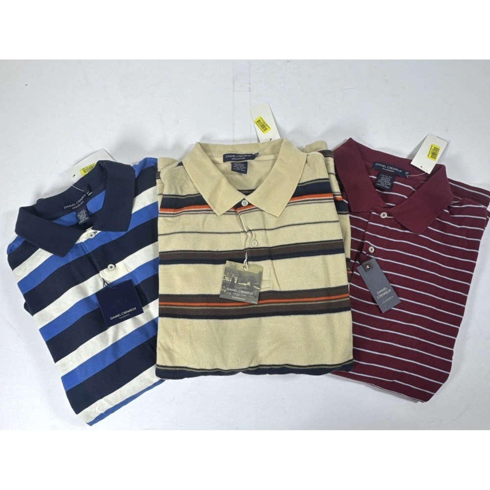 VTG NWT Rugby Polo Lot of 3 Daniel Cremiux Size XL Read Description
